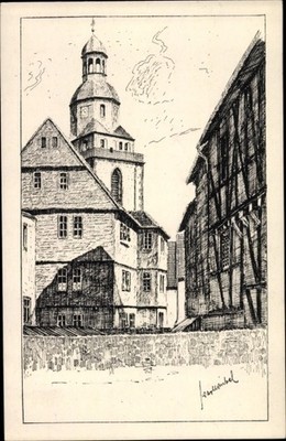 Künstler Ak Winkel, Karl, Gießen an der Lahn Hessen, An der... - 10558782