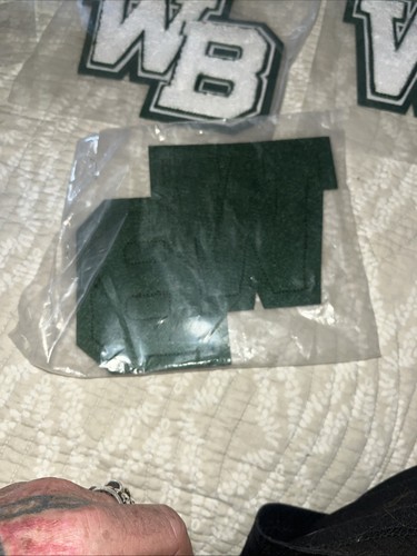 Letter Patch W B for Jacket Letterman Football West Branch Michigan Older Lot - Picture 3 of 6