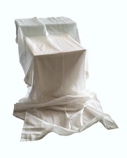 CIESSE tessuto stoffa TENDA confezionata scampolo FREDDY LINO piombo 290x110