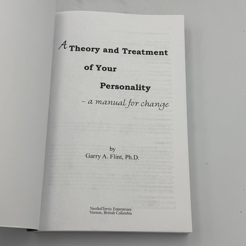 A Theory and Treatment of Your Personality by Gary A Flint Paperback Like New - Picture 4 of 8