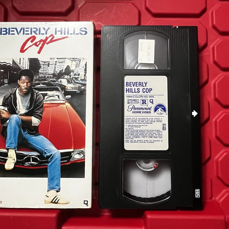 Beverly Hills Cop Rare OOP VHS Eddie Murphy Paramount Bruckheimer Vintage 1984 - Image 3 of 3