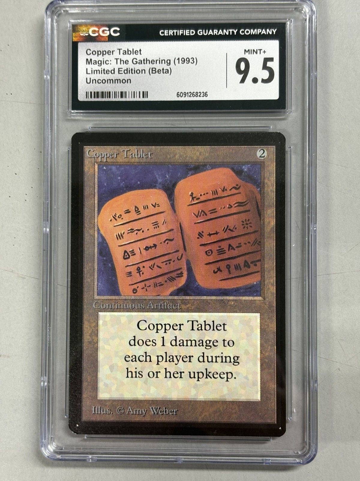 MTG Beta Copper Tablet CGC 9.5 Mint+ Magic: The Gathering Limited Edition