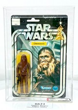 AFA 85 NM    Star Wars - CHEWBACCA - 12 Back C - Kenner 1978 - Clear Bubble