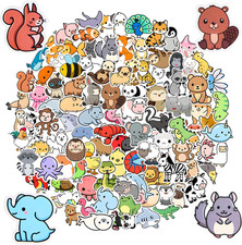 Animal Stickers for Kids, 100PCS Vinyl Stickers Bulk for Waterbottle Laptop Scra