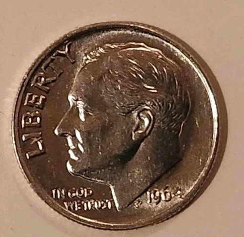 1964 P Roosevelt Dime Uncirculated 90% Silver