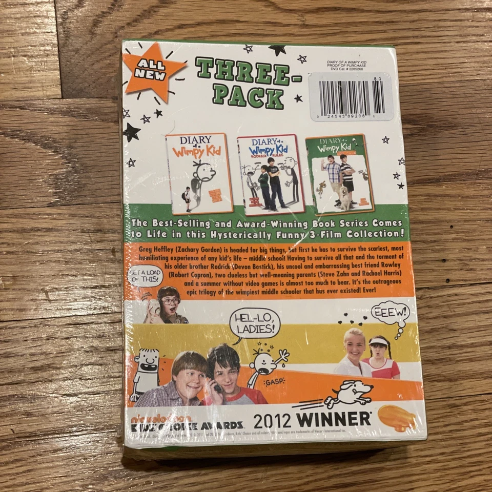 NEW Diary Of Wimpy Kid DVD Set Box 3 Movies Gift - Image 3 of 4