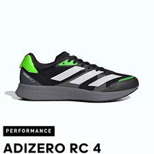 adidas Adizero RC 4 Men's Running Shoes Lightweight Cushioned Black/Green ,