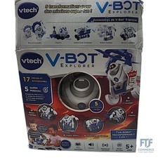 VTech V-Bot Explorer, 573705 Roboter, für Kinder, Grau, Standard