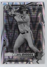2021 Bowman Draft Chrome Black & White RayWave Refractor John Rhodes 03ou