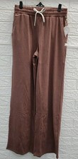 New Vuori Essential Wide-Leg Jogger Pants Soft Knit Sable Heather Size Small