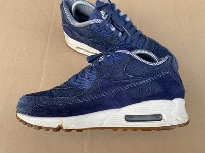 Nike Air Max 90 SE Casual/Athletic Shoes Sneakers Denim Binary Blue U.S. Size 9
