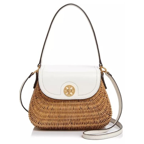 Tory Burch Lacquered Rattan Basket - New Ivory - Picture 1 of 13