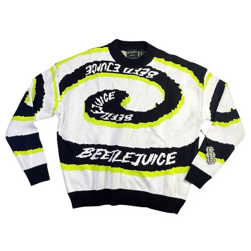 Beetlejuice x Forever 21 Spiral Oversized Sweater NWT - M - Picture 2 of 5