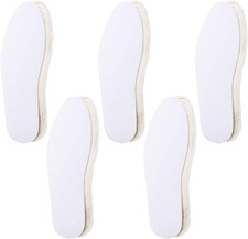 5 Pairs Odor Control Summer Pure Cotton Terry Cloth Shoe Insoles,Absorbs Sweat