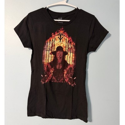 WWE Authentic The Undertaker Hells Gate Women's Large Graphic T-Shirt Black 0783
