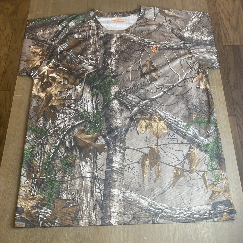 Game Winner Men’s Performance  T Shirt Realtree Camo Camouflage 3XL Hunting - Image 2 of 4
