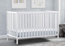 4-in-1 Convertible Crib Unisex-baby Greenguard Gold Certified Bianca White