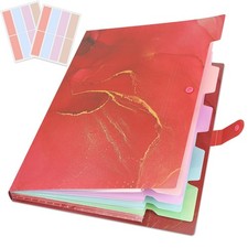 Expanding File Folder, Aesthetic Folders for School, Accordion File Organizer...