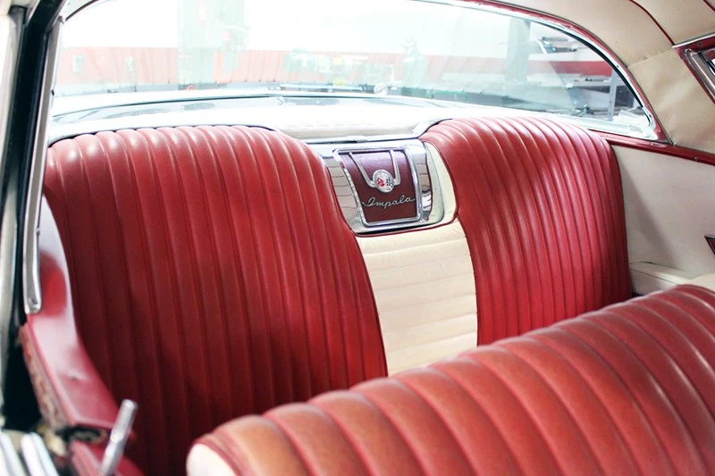 The Impala's "tuck and roll" upholstery was made famous in American Graffiti.