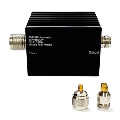 AURSINC 50W RF Attenuator, 50 dB Fixed, 50 Watt 50 Ohm Attenuator DC to 3GHz,...