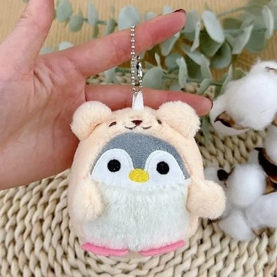 Süßer Pinguin Plüsch Schlüsselanhänger Cartoon Kawaii Puppe Tasche Damentasche Zubehör Geschenk