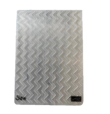 Stampin  Up! CHEVRON Textured Impressions Embossing Folder Sizzix No Sleeve