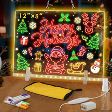 Lumiboard LED Drawing Board, LED Note Board, Acrylic Dry Erase Glowboard with 4