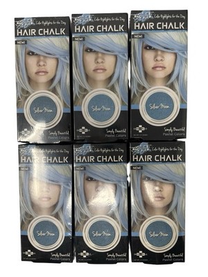 NEW Splat Hair Chalk Pastel Color Highlights Silver Moon Temporary (Lot of 6)