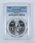 1982 Engelhard Prospector 1 Oz Silver Round MS66 PCGS *1744
