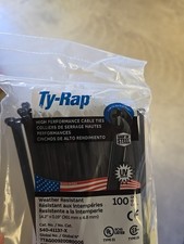 Ty-Rap TY528MX High Performance Cable Ties – 14.2" UV Black, 50 lb TS 100 Pack