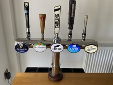 5 Way T Bar Beer Pump Man Cave / Beer Font / Home bar By Angram. Illuminated