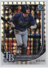 2025 Bowman Chrome Geometric Refractor 74/499 Jake Mangum #50 1i7n