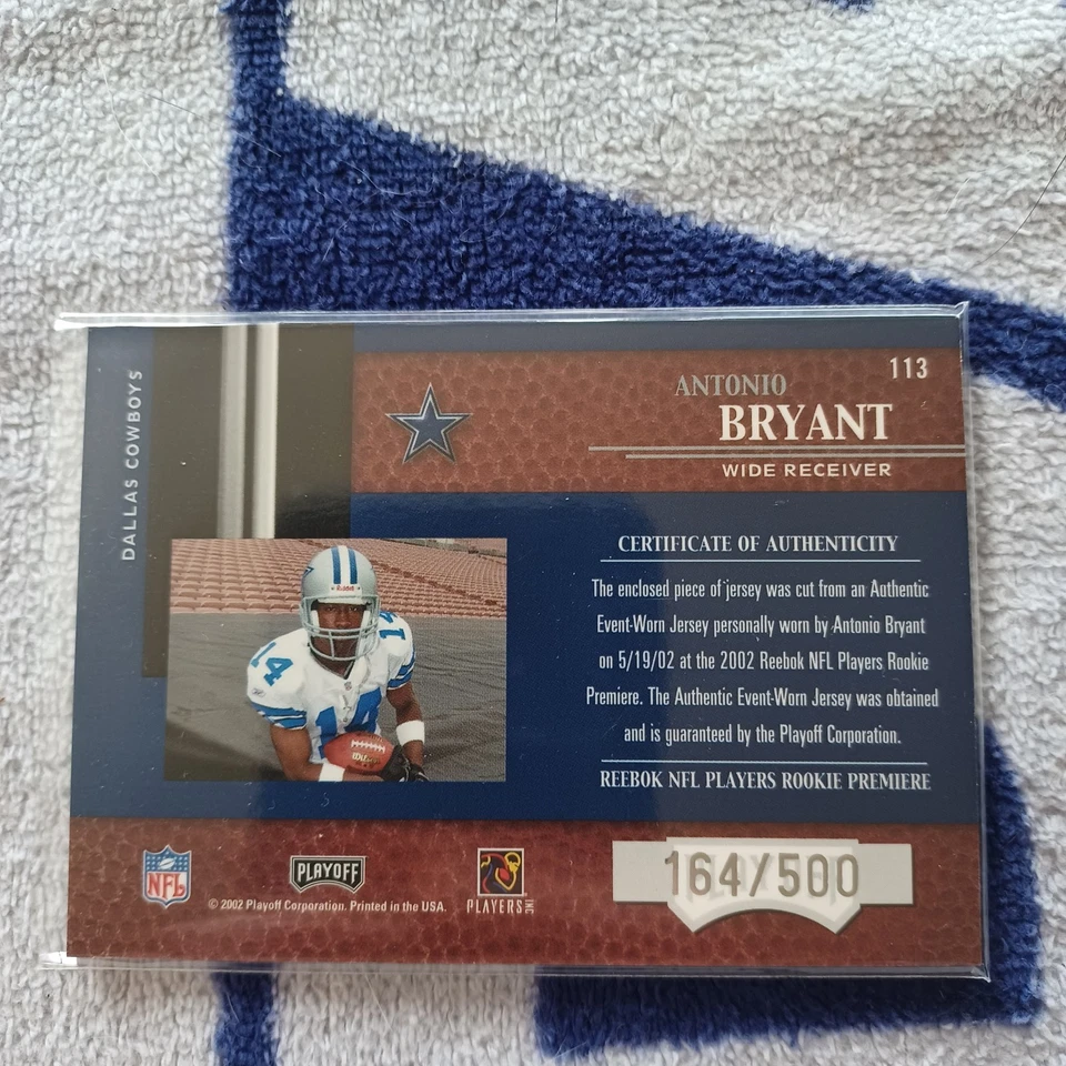 Roy Williams 2004 U.D. SP Authentic Fabrics GW Jersey Card#AF-RO Dallas Cowboys - Image 2 of 2