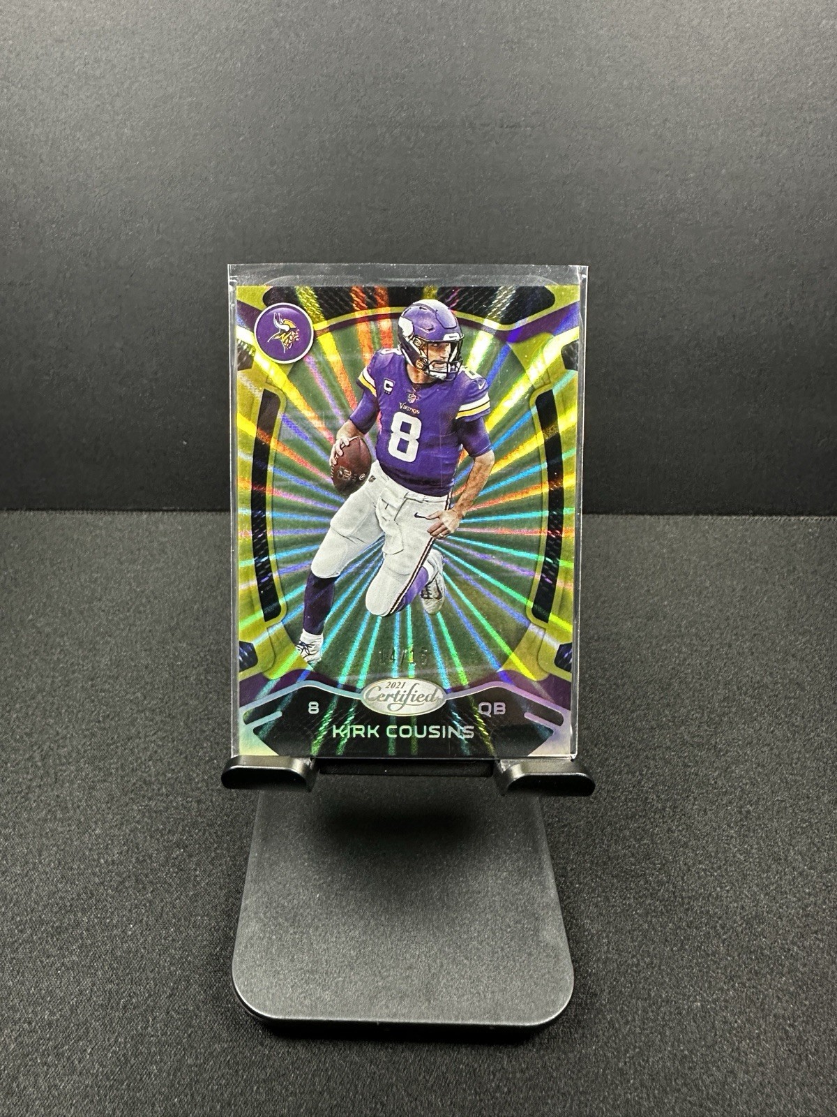 2021 Panini Certified Football Kirk Cousins #74 Gold FOTL  /15 Vikings