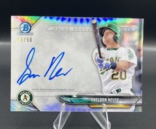 2018 Bowman Chrome Prime Chrome Signatures /50 Sheldon Neuse #PCS-SN Auto