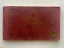 1919 Paris LL Postcard Booklet – 36 Hand-Colored Cards – All Intact WWI Era