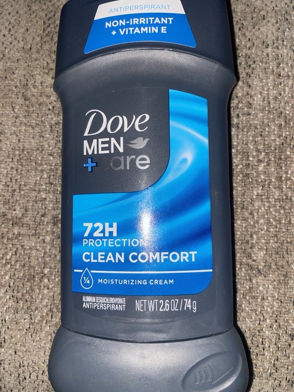 Dove Men+Care Clean Comfort Antiperspirant Stick 2.6 oz/74 g, 72H, Vit E