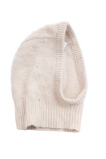 Bonpoint Girls Cashmere Pullover Knit Balaclava Hat White Size 2