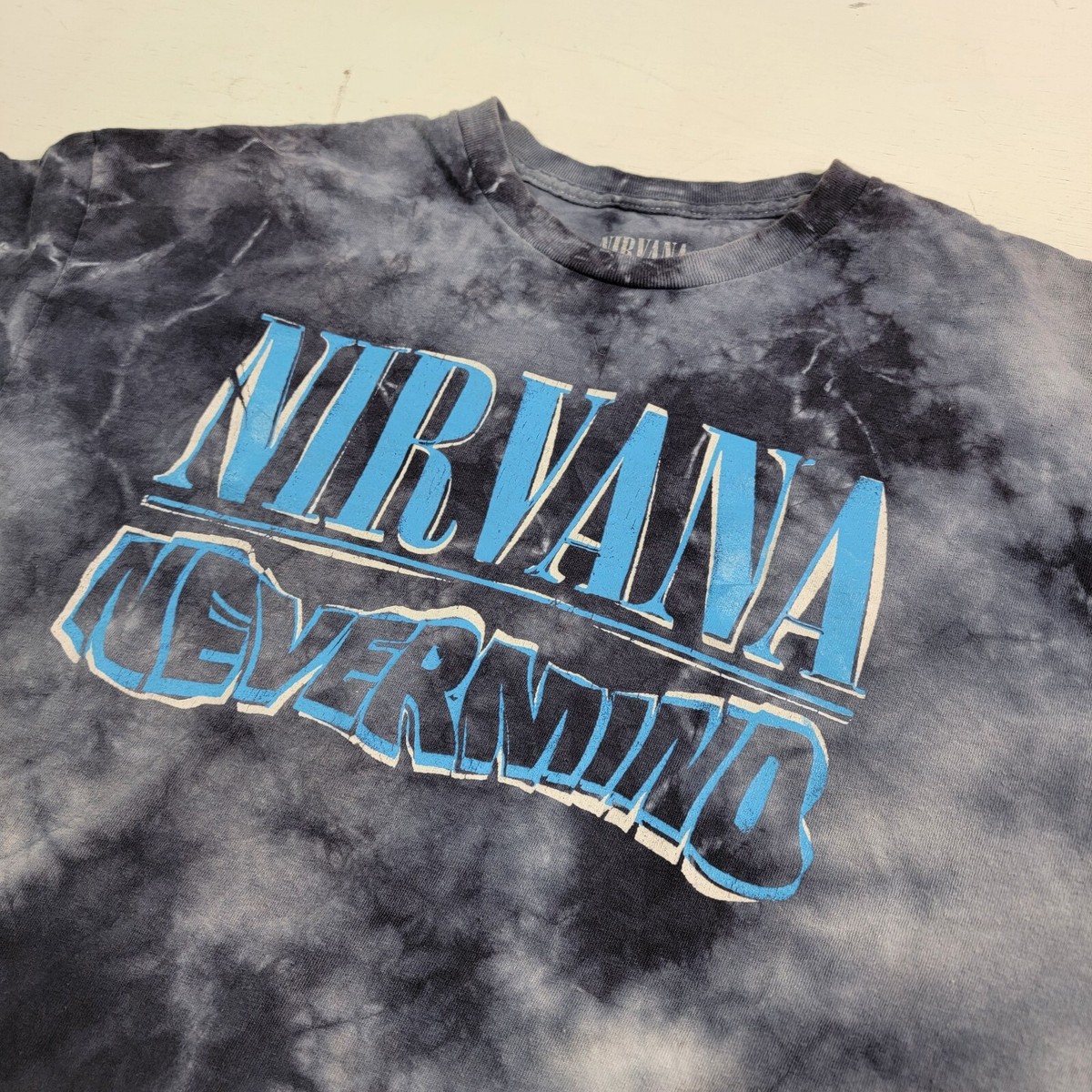NIRVANA Tシャツ 青色 S Amazon | [Nirvana] T Shirt Smile ブルー Band Logo 新しい