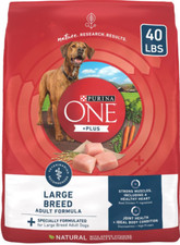 Purina ONE Natural Large Breed Plus Chicken Formula Dry Dog Food,40lb