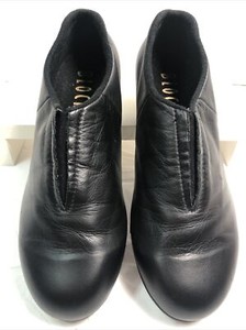 BLOCH SPLIT Youth Size 4 M SOLE JAZZ TAP BOOT / Shoes SO389L Black Leather #N