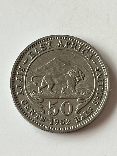 Choose EAST AFRICA 50 CENT 1949-62KN British East bronze coin spl - Picture 4 of 6
