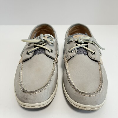 Sperry Top Sider Koifish Womens Size 8 Wide Boat Shoes Gray