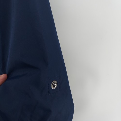 style & co jacket women size small petite navy blue full zip hooded utility coat - Picture 7 of 10
