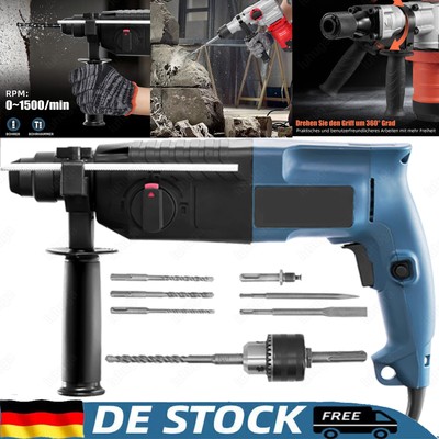 SDS+ Profi Schlagbohrhammer Bohrhammer Meisselhammer Stemmhammer Meißel Koffer