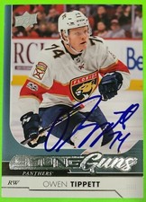 Florida Panthers Owen Tippett Signed 2017-18 Young Guns  Rookie Card #727