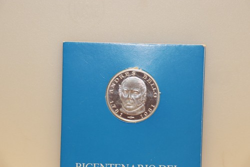 Venezuela 100 Bolivares .835 Silver Coin Proof, 1981 Andres Bello Y#57, 37 mm - Picture 2 of 4