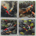 Ceramic Tile Coasters - Koi - Set of 4 (Buy Any 2 Sets -Get 1 Set Free) - A