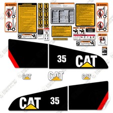 Fits Caterpillar GP35N Decal Kit Forklift Safety Stickers - 3M Aftermarket Kit!