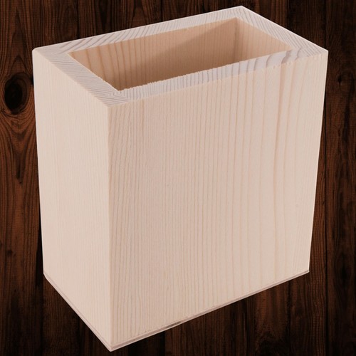 Pinewood Pencil Crayons Cup Brush Markers Box Tidy Organiser School Stationery - Picture 9 of 12